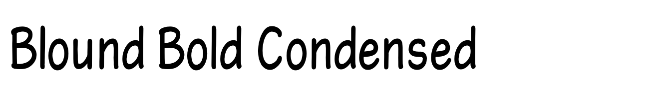 Blound Bold Condensed